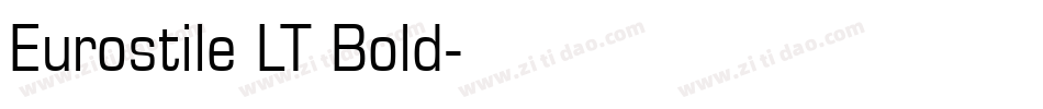 Eurostile LT Bold字体转换